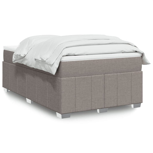 Boxspring met matras stof taupe 120x190 cm Bedden & bedframes | Creëer jouw Trendy Thuis | Gratis bezorgd & Retour | Trendy.nl