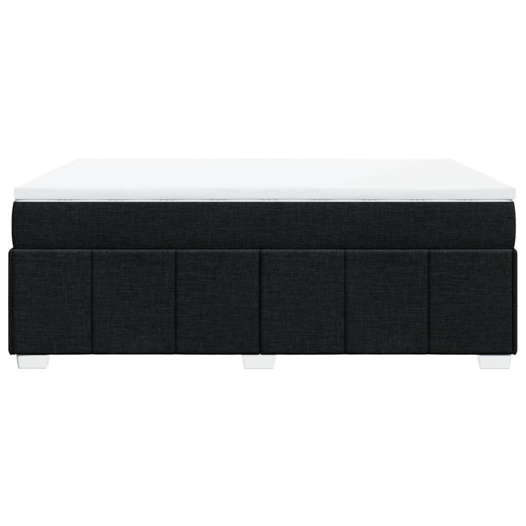 Boxspring met matras stof zwart 160x200 cm Bedden & bedframes | Creëer jouw Trendy Thuis | Gratis bezorgd & Retour | Trendy.nl