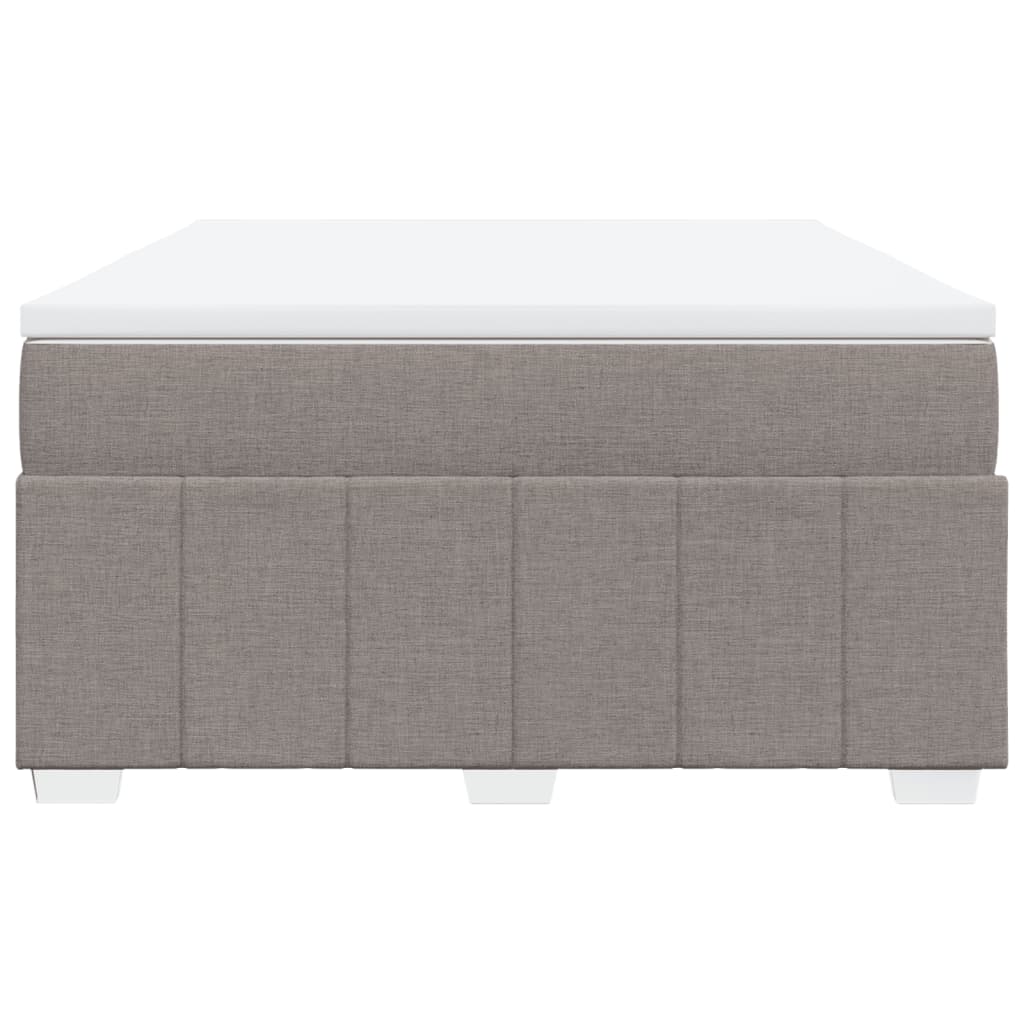 Boxspring met matras stof taupe 160x200 cm Bedden & bedframes | Creëer jouw Trendy Thuis | Gratis bezorgd & Retour | Trendy.nl