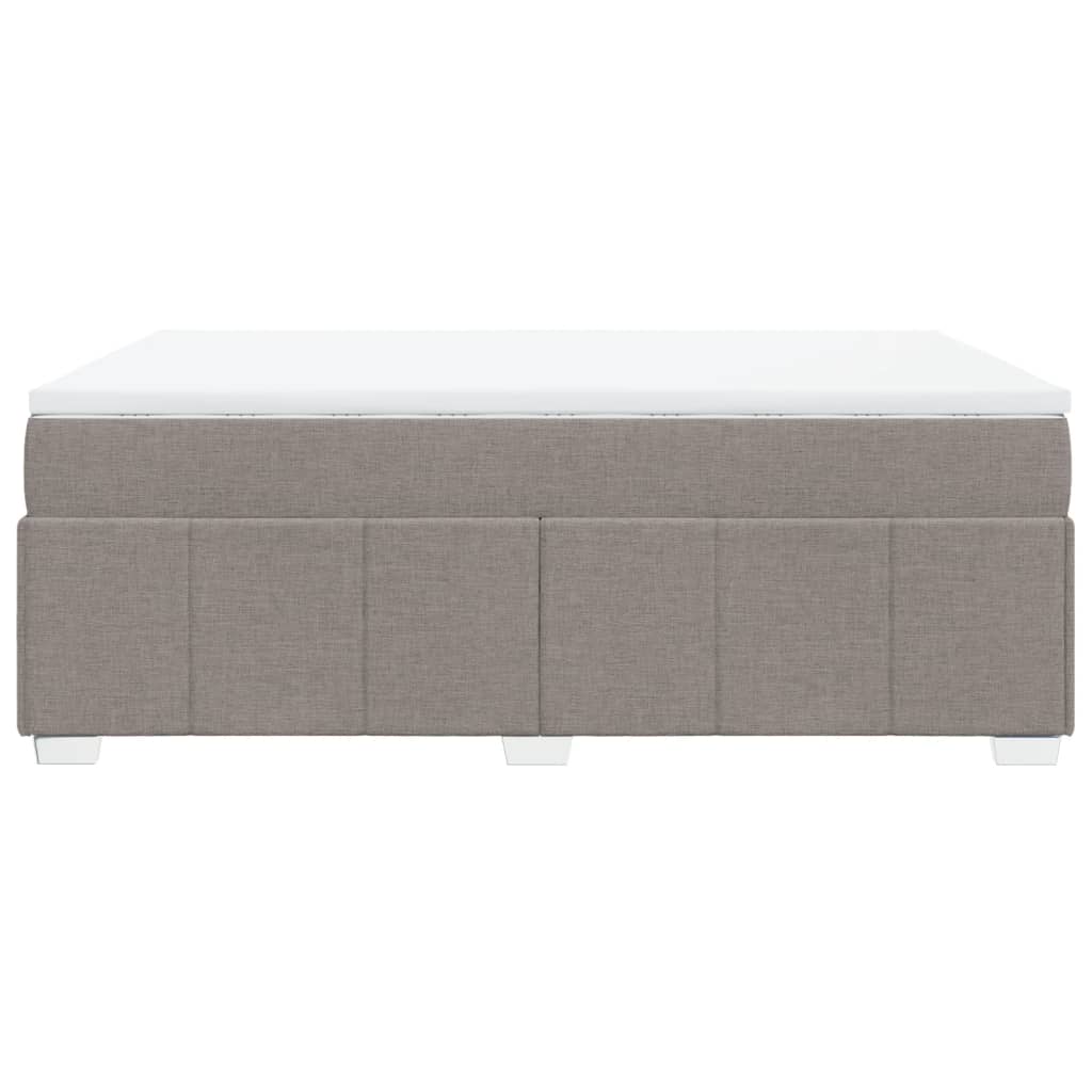 Boxspring met matras stof taupe 160x200 cm Bedden & bedframes | Creëer jouw Trendy Thuis | Gratis bezorgd & Retour | Trendy.nl