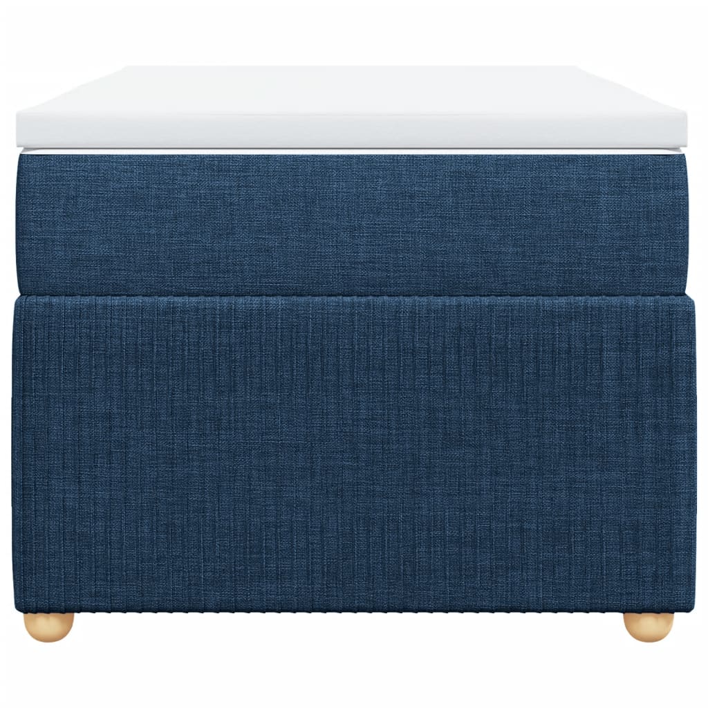 Boxspring met matras stof blauw 90x190 cm Bedden & bedframes | Creëer jouw Trendy Thuis | Gratis bezorgd & Retour | Trendy.nl