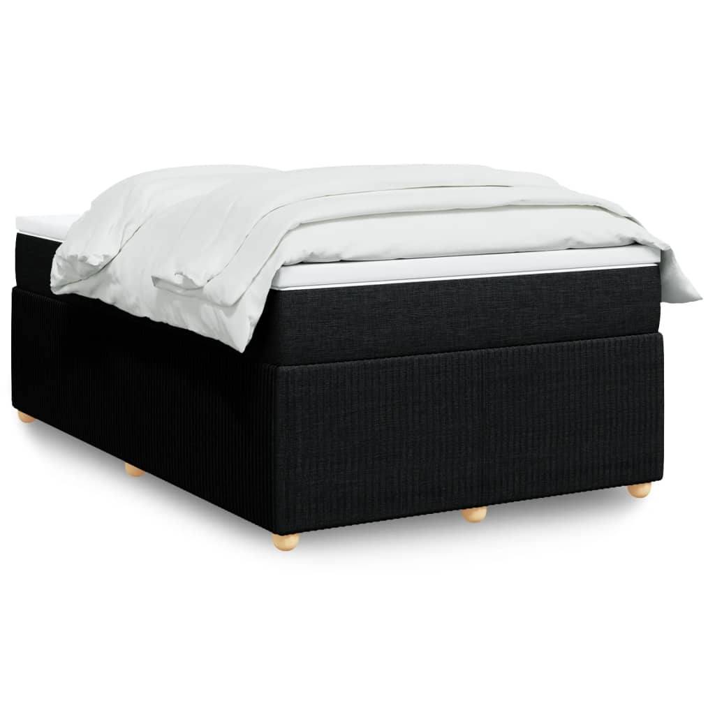 Boxspring met matras stof zwart 120x200 cm Bedden & bedframes | Creëer jouw Trendy Thuis | Gratis bezorgd & Retour | Trendy.nl