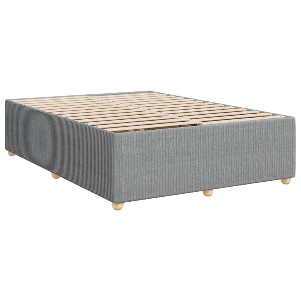 Boxspring met matras stof lichtgrijs 160x200 cm Bedden & bedframes | Creëer jouw Trendy Thuis | Gratis bezorgd & Retour | Trendy.nl