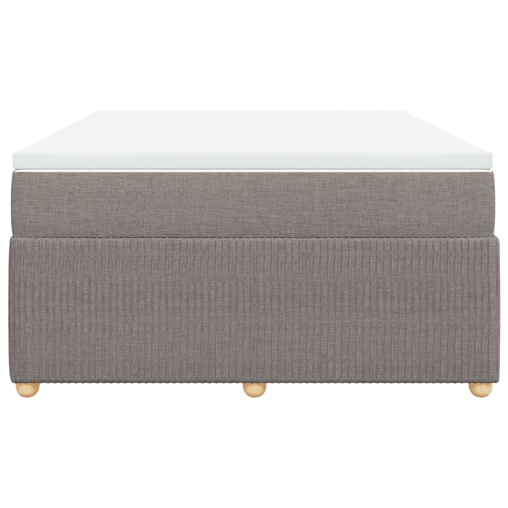 Boxspring met matras stof taupe 160x200 cm Bedden & bedframes | Creëer jouw Trendy Thuis | Gratis bezorgd & Retour | Trendy.nl