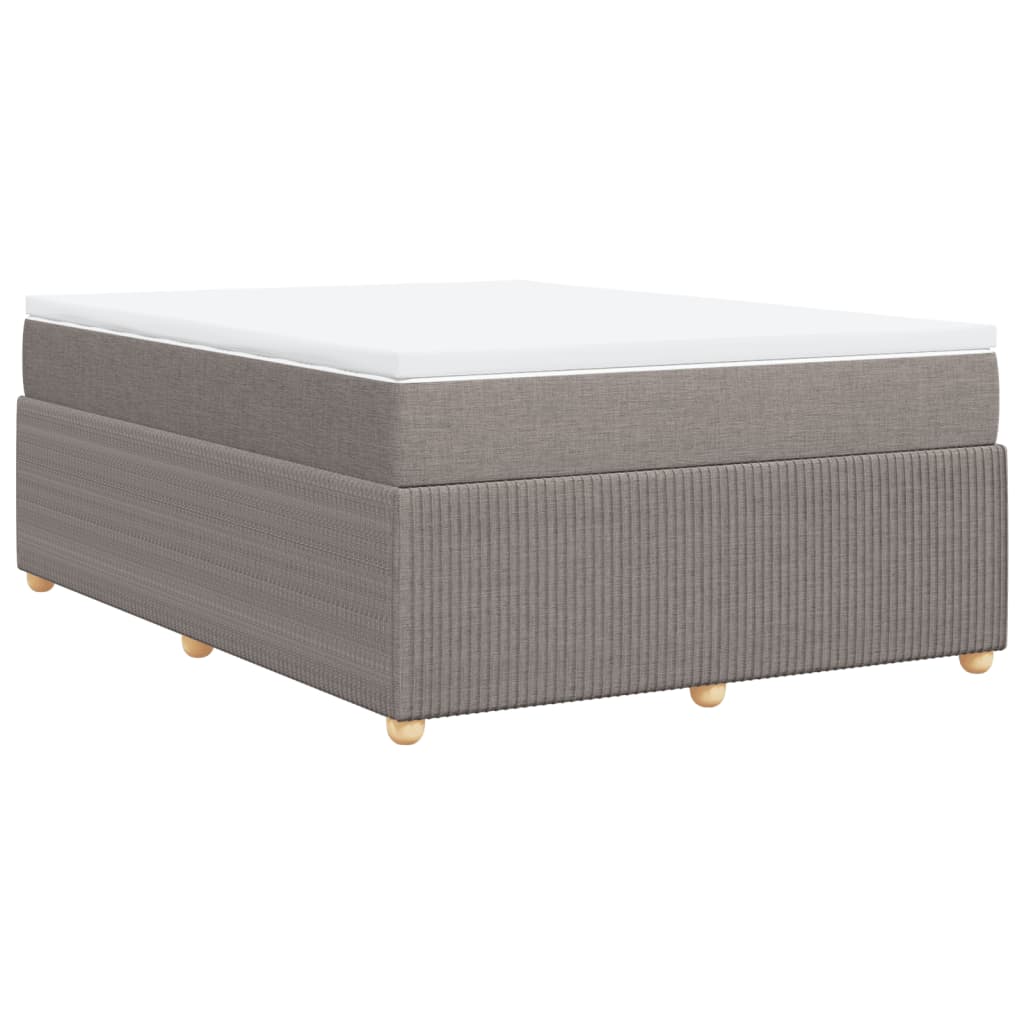 Boxspring met matras stof taupe 160x200 cm Bedden & bedframes | Creëer jouw Trendy Thuis | Gratis bezorgd & Retour | Trendy.nl