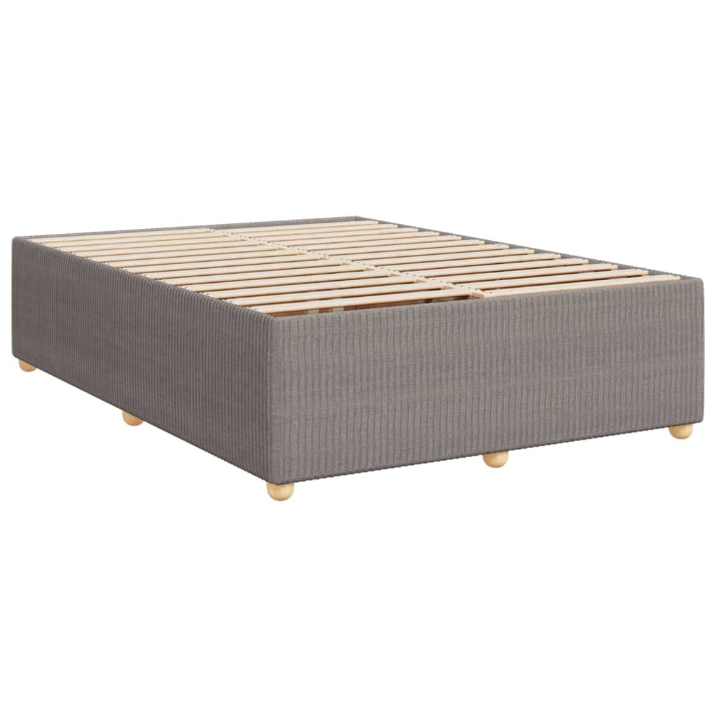 Boxspring met matras stof taupe 160x200 cm Bedden & bedframes | Creëer jouw Trendy Thuis | Gratis bezorgd & Retour | Trendy.nl