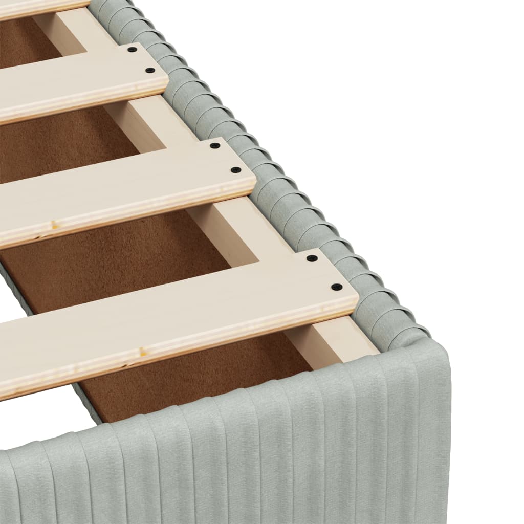 Boxspring met matras fluweel lichtgrijs 90x190 cm Bedden & bedframes | Creëer jouw Trendy Thuis | Gratis bezorgd & Retour | Trendy.nl