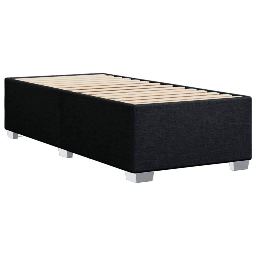 Boxspring met matras stof zwart 90x190 cm Bedden & bedframes | Creëer jouw Trendy Thuis | Gratis bezorgd & Retour | Trendy.nl