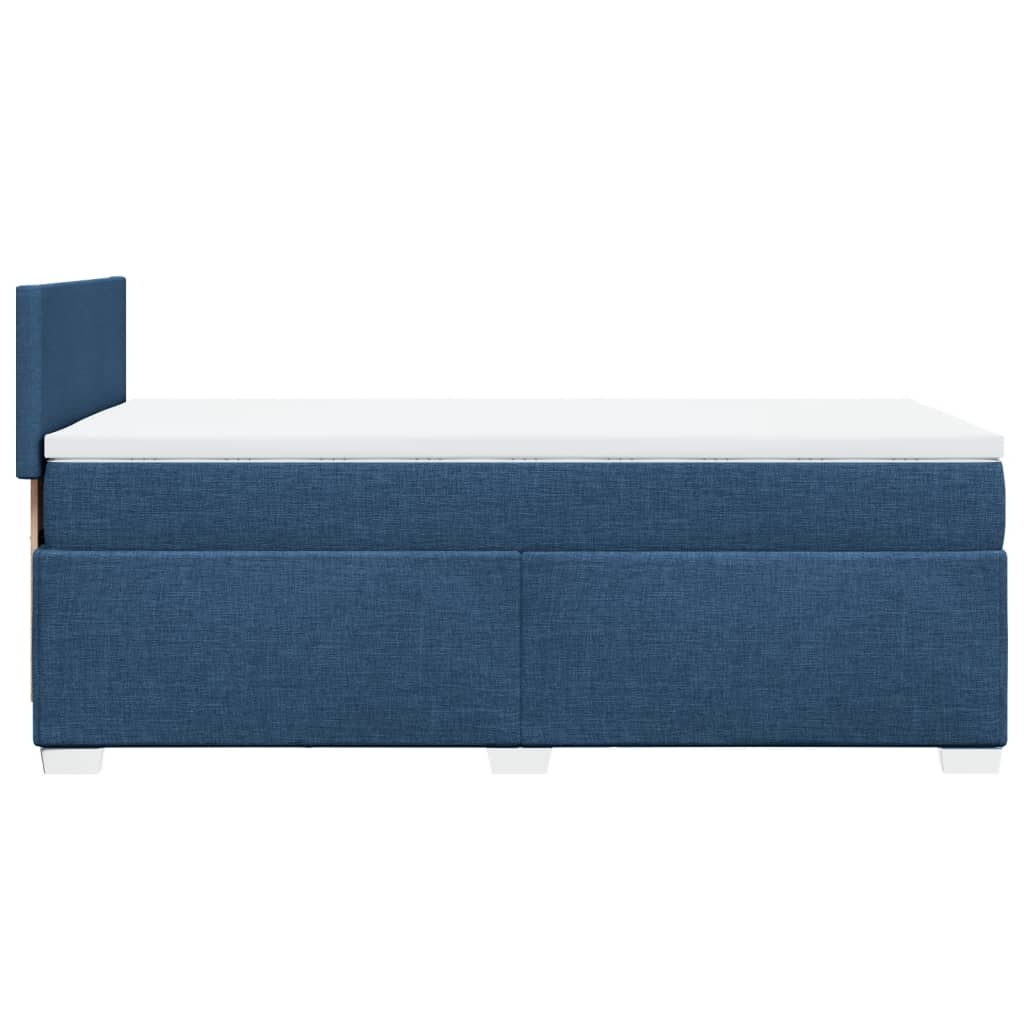 Boxspring met matras stof blauw 90x190 cm Bedden & bedframes | Creëer jouw Trendy Thuis | Gratis bezorgd & Retour | Trendy.nl