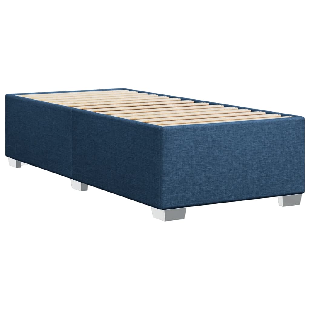 Boxspring met matras stof blauw 90x190 cm Bedden & bedframes | Creëer jouw Trendy Thuis | Gratis bezorgd & Retour | Trendy.nl