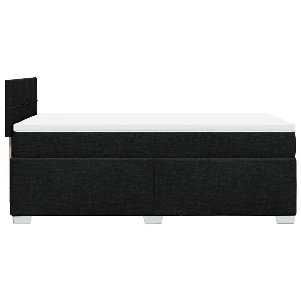 Boxspring met matras stof zwart 90x190 cm Bedden & bedframes | Creëer jouw Trendy Thuis | Gratis bezorgd & Retour | Trendy.nl