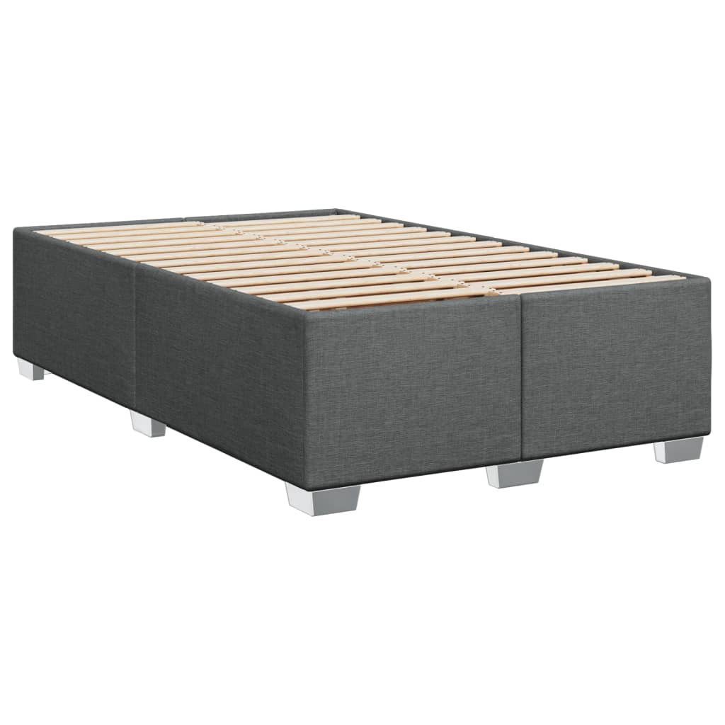 Boxspring met matras stof donkergrijs 90x190 cm Bedden & bedframes | Creëer jouw Trendy Thuis | Gratis bezorgd & Retour | Trendy.nl