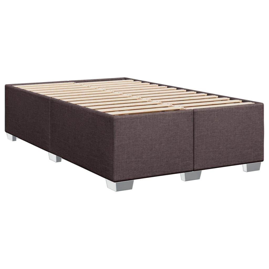 Boxspring met matras stof donkerbruin 90x190 cm Bedden & bedframes | Creëer jouw Trendy Thuis | Gratis bezorgd & Retour | Trendy.nl