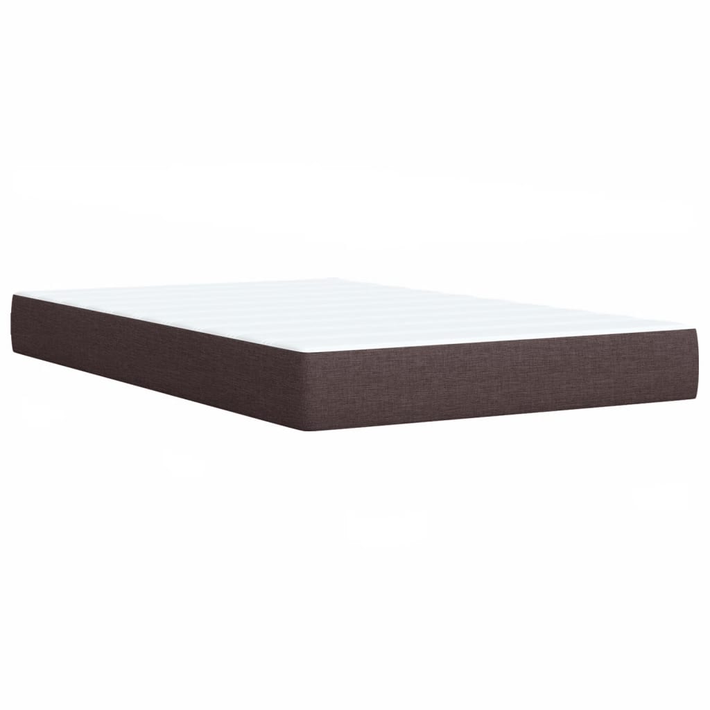 Boxspring met matras stof donkerbruin 90x190 cm Bedden & bedframes | Creëer jouw Trendy Thuis | Gratis bezorgd & Retour | Trendy.nl