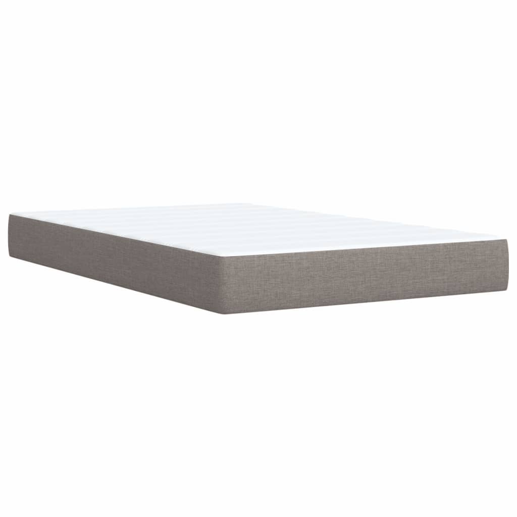 Boxspring met matras stof taupe 90x190 cm Bedden & bedframes | Creëer jouw Trendy Thuis | Gratis bezorgd & Retour | Trendy.nl