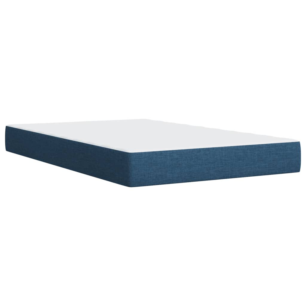 Boxspring met matras stof blauw 90x190 cm Bedden & bedframes | Creëer jouw Trendy Thuis | Gratis bezorgd & Retour | Trendy.nl