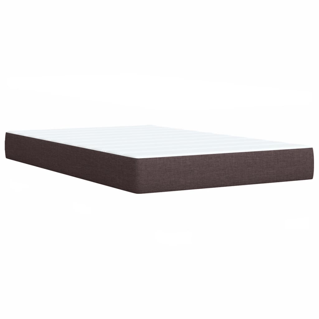 Boxspring met matras stof donkerbruin 90x200 cm Bedden & bedframes | Creëer jouw Trendy Thuis | Gratis bezorgd & Retour | Trendy.nl