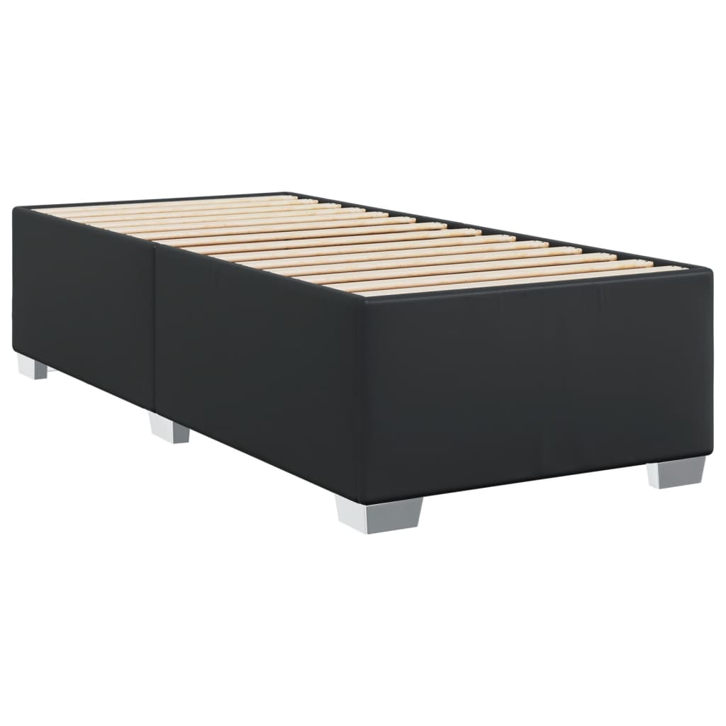 Boxspring met matras kunstleer zwart 90x190 cm Bedden & bedframes | Creëer jouw Trendy Thuis | Gratis bezorgd & Retour | Trendy.nl