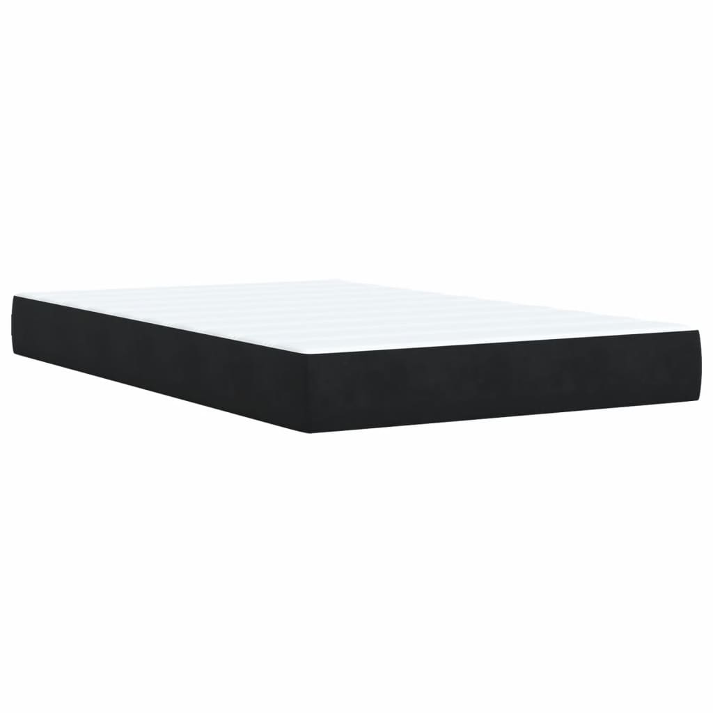 Boxspring met matras fluweel zwart 120x200 cm Bedden & bedframes | Creëer jouw Trendy Thuis | Gratis bezorgd & Retour | Trendy.nl