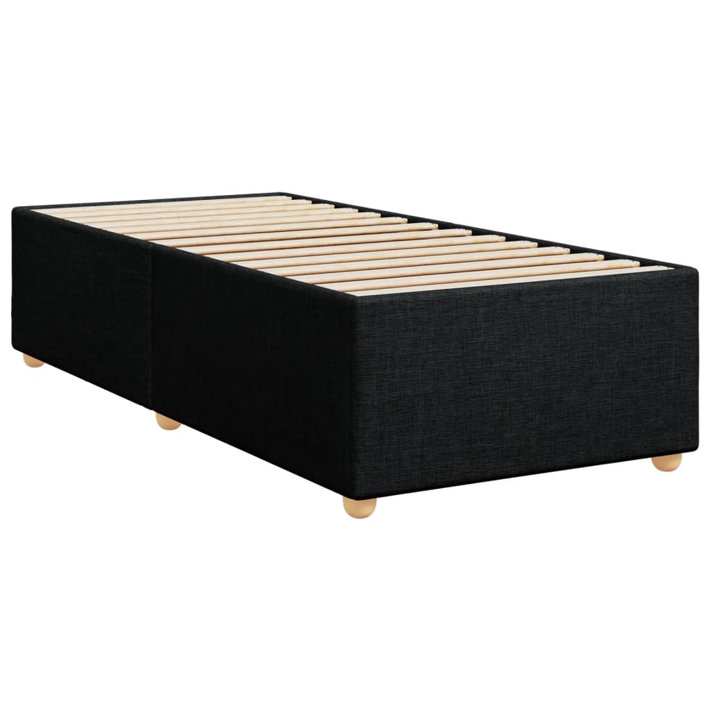 Boxspring met matras stof zwart 90x190 cm Bedden & bedframes | Creëer jouw Trendy Thuis | Gratis bezorgd & Retour | Trendy.nl