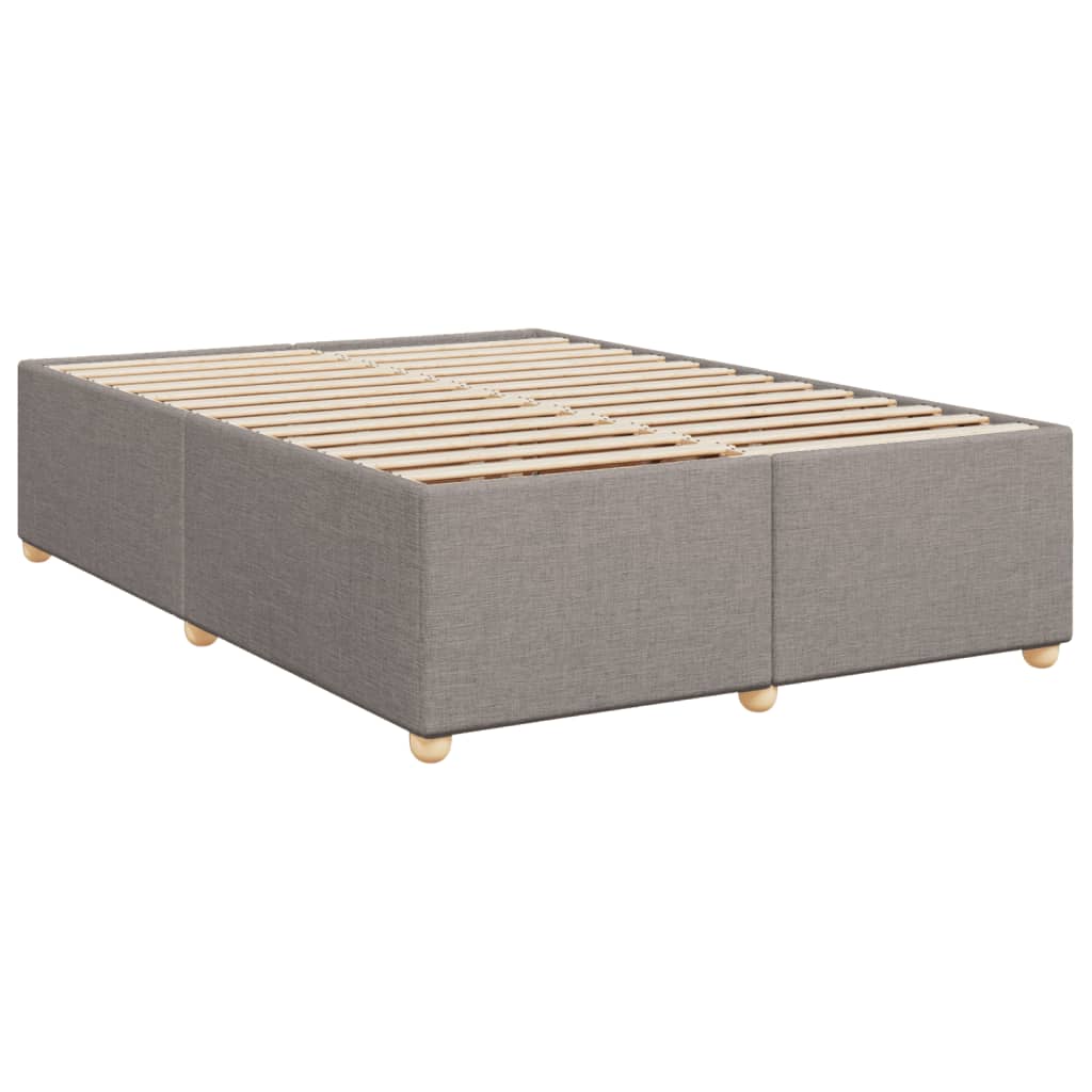 Boxspring met matras stof taupe 140x190 cm Bedden & bedframes | Creëer jouw Trendy Thuis | Gratis bezorgd & Retour | Trendy.nl