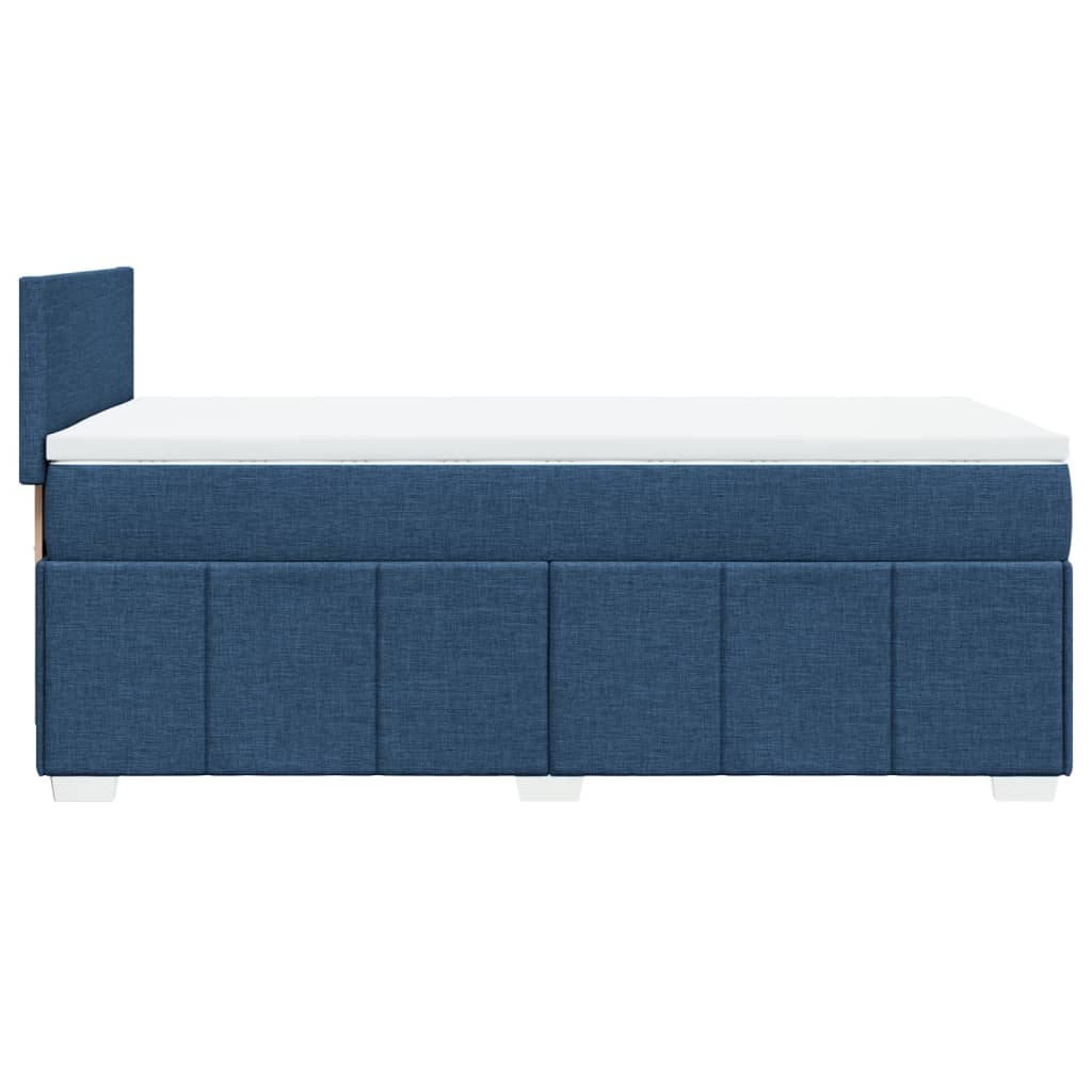 Boxspring met matras stof blauw 90x190 cm Bedden & bedframes | Creëer jouw Trendy Thuis | Gratis bezorgd & Retour | Trendy.nl