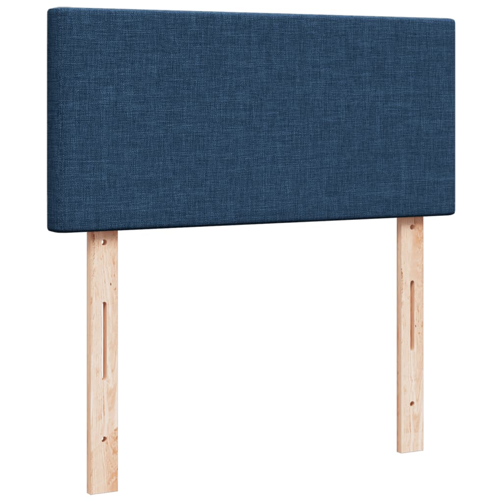 Boxspring met matras stof blauw 90x190 cm Bedden & bedframes | Creëer jouw Trendy Thuis | Gratis bezorgd & Retour | Trendy.nl