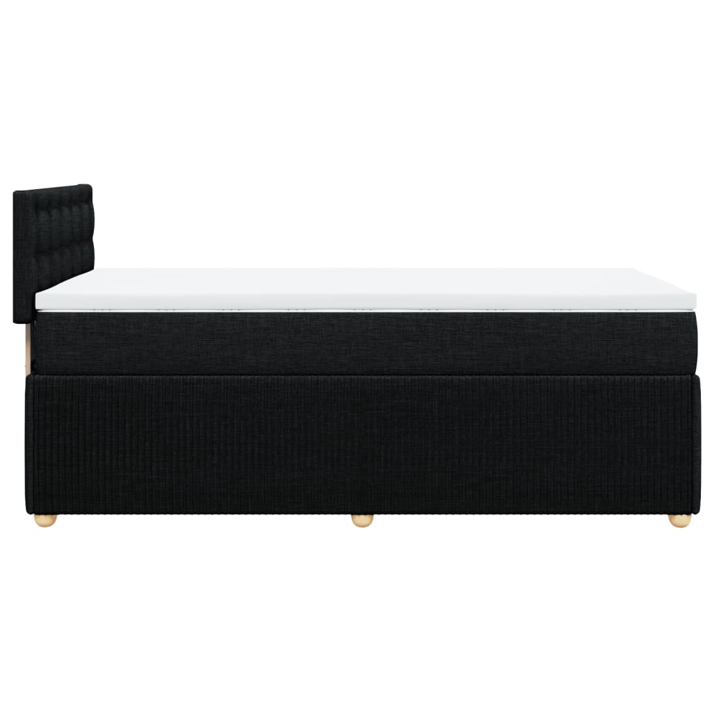 Boxspring met matras stof zwart 90x200 cm Bedden & bedframes | Creëer jouw Trendy Thuis | Gratis bezorgd & Retour | Trendy.nl