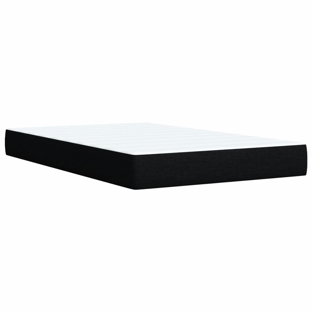 Boxspring met matras stof zwart 90x190 cm Bedden & bedframes | Creëer jouw Trendy Thuis | Gratis bezorgd & Retour | Trendy.nl