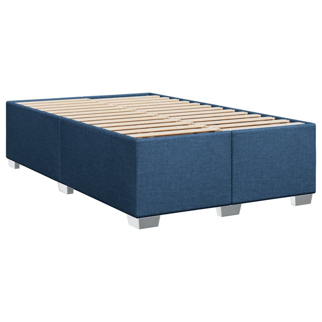 Boxspring met matras stof blauw 90x190 cm Bedden & bedframes | Creëer jouw Trendy Thuis | Gratis bezorgd & Retour | Trendy.nl