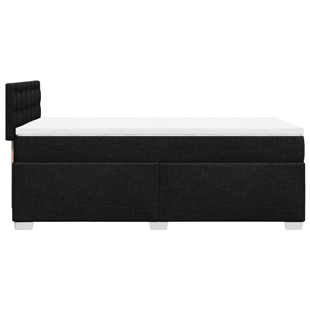 Boxspring met matras stof zwart 90x190 cm Bedden & bedframes | Creëer jouw Trendy Thuis | Gratis bezorgd & Retour | Trendy.nl