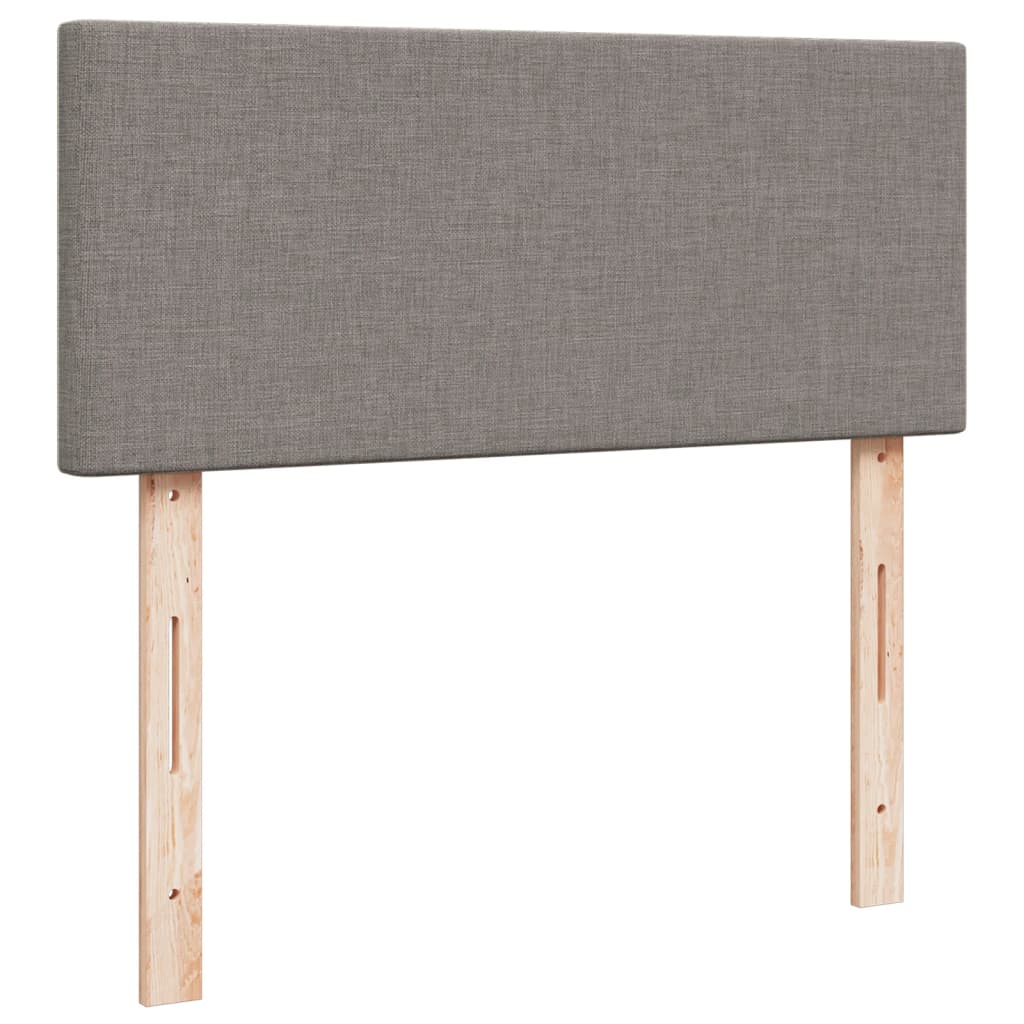 Boxspring met matras stof taupe 120x190 cm Bedden & bedframes | Creëer jouw Trendy Thuis | Gratis bezorgd & Retour | Trendy.nl