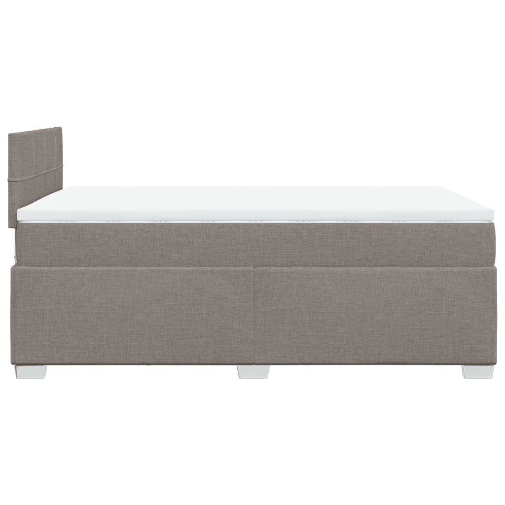 Boxspring met matras stof taupe 120x190 cm Bedden & bedframes | Creëer jouw Trendy Thuis | Gratis bezorgd & Retour | Trendy.nl