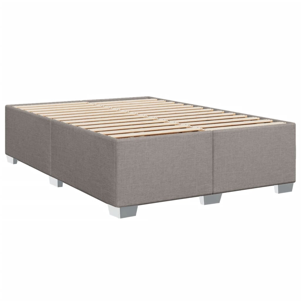 Boxspring met matras stof taupe 160x200 cm