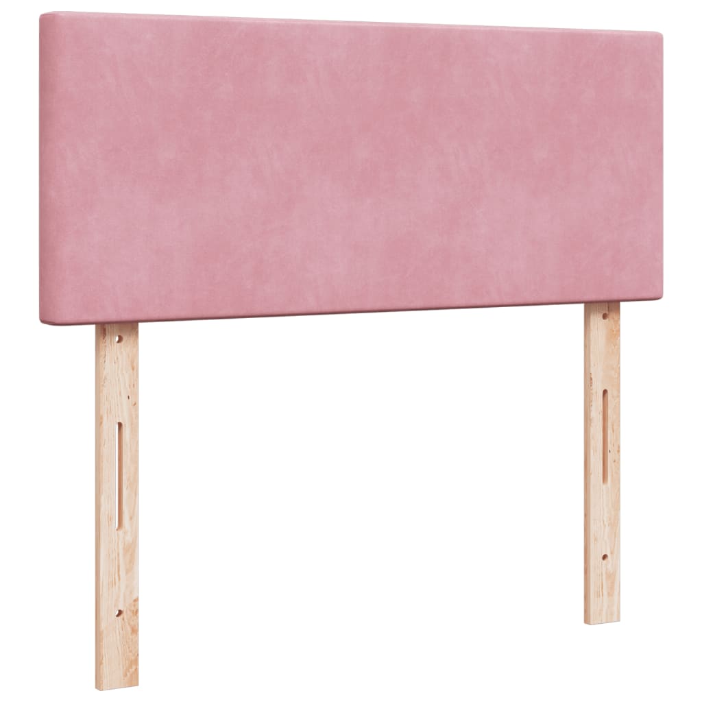 Boxspring met matras fluweel roze 120x200 cm Bedden & bedframes | Creëer jouw Trendy Thuis | Gratis bezorgd & Retour | Trendy.nl