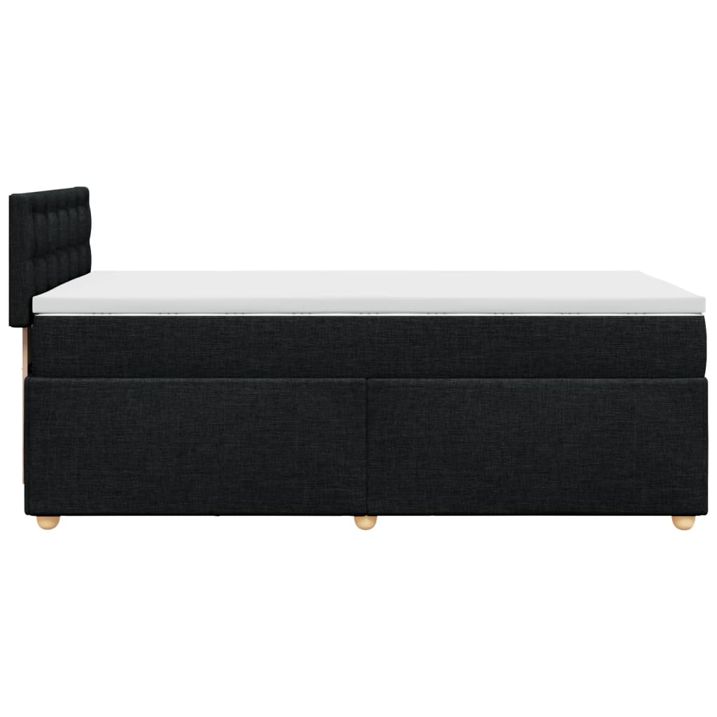 Boxspring met matras stof zwart 90x190 cm Bedden & bedframes | Creëer jouw Trendy Thuis | Gratis bezorgd & Retour | Trendy.nl