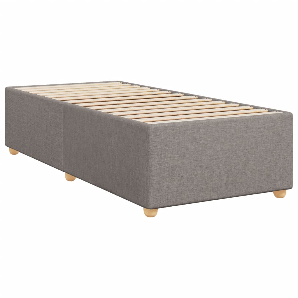 Boxspring met matras stof taupe 90x190 cm Bedden & bedframes | Creëer jouw Trendy Thuis | Gratis bezorgd & Retour | Trendy.nl