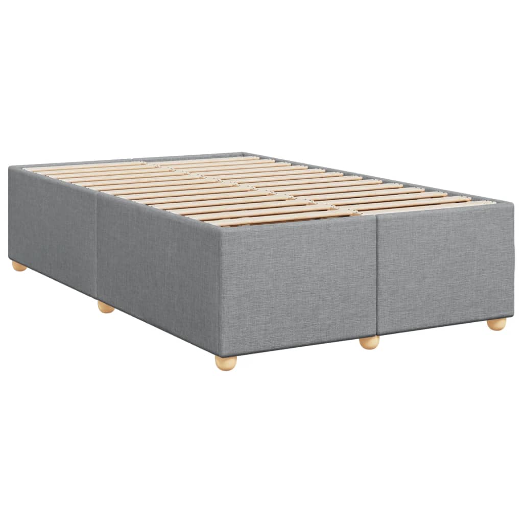 Boxspring met matras stof lichtgrijs 120x190 cm Bedden & bedframes | Creëer jouw Trendy Thuis | Gratis bezorgd & Retour | Trendy.nl