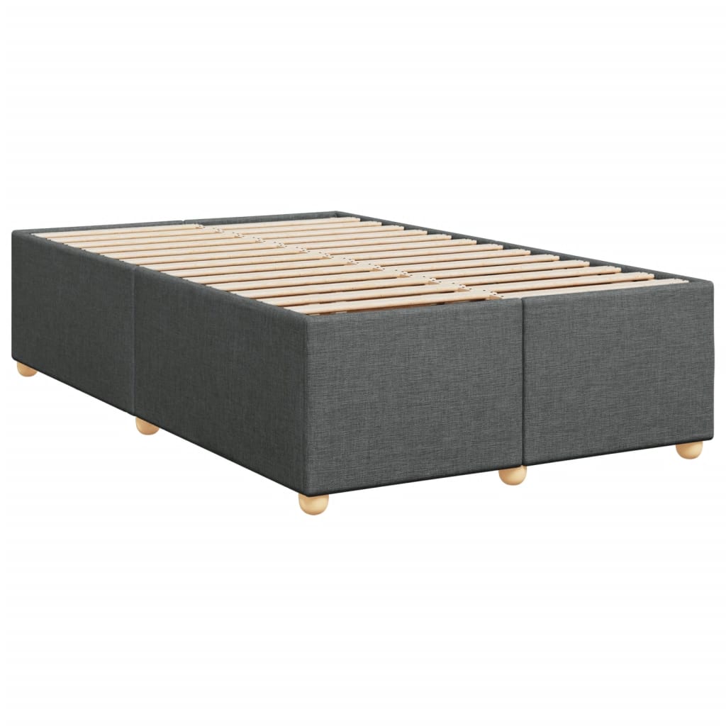 Boxspring met matras stof donkergrijs 120x190 cm Bedden & bedframes | Creëer jouw Trendy Thuis | Gratis bezorgd & Retour | Trendy.nl