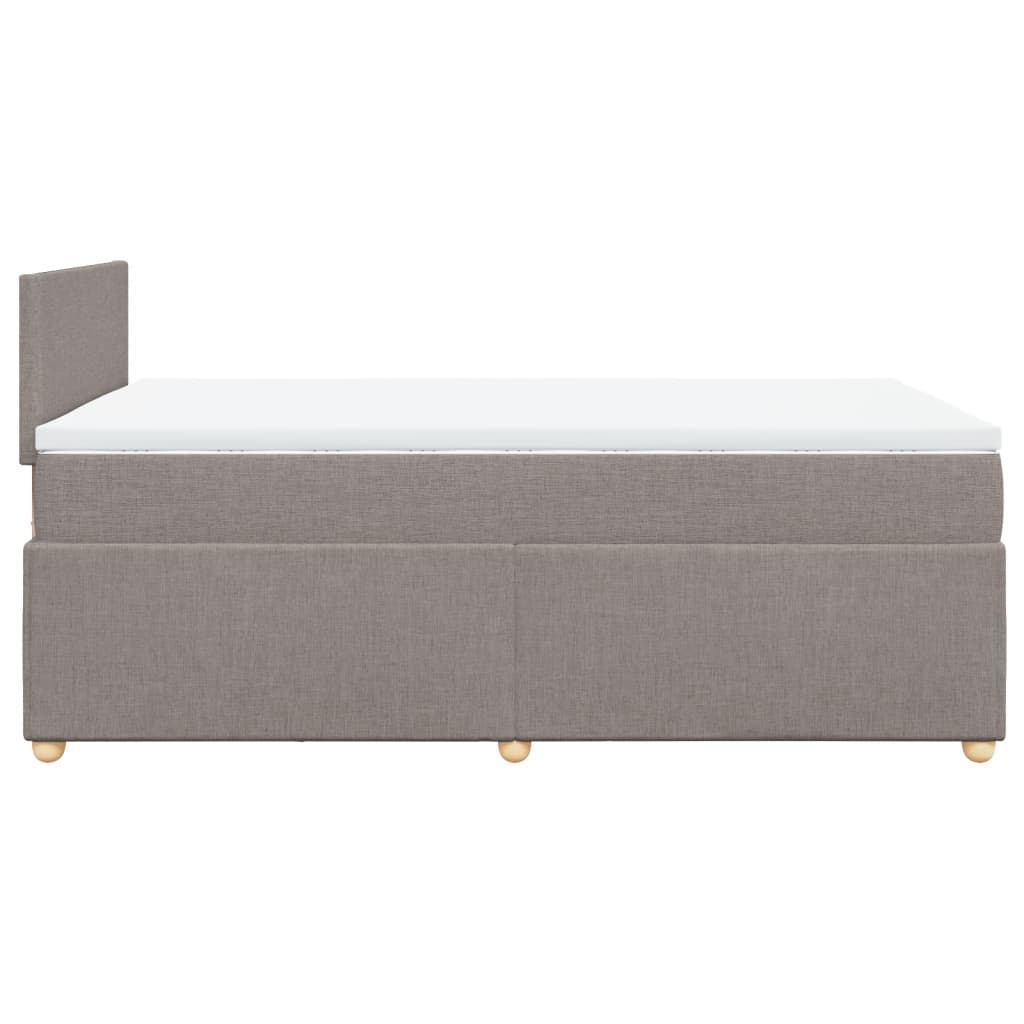 Boxspring met matras stof taupe 120x200 cm Bedden & bedframes | Creëer jouw Trendy Thuis | Gratis bezorgd & Retour | Trendy.nl