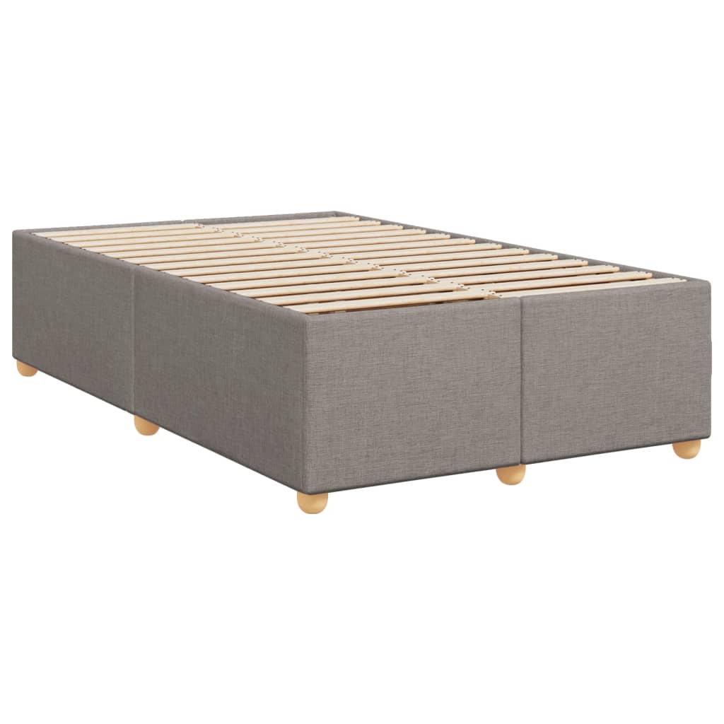 Boxspring met matras stof taupe 120x200 cm Bedden & bedframes | Creëer jouw Trendy Thuis | Gratis bezorgd & Retour | Trendy.nl