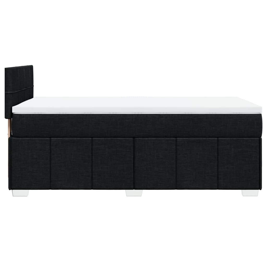 Boxspring met matras stof zwart 90x190 cm Bedden & bedframes | Creëer jouw Trendy Thuis | Gratis bezorgd & Retour | Trendy.nl