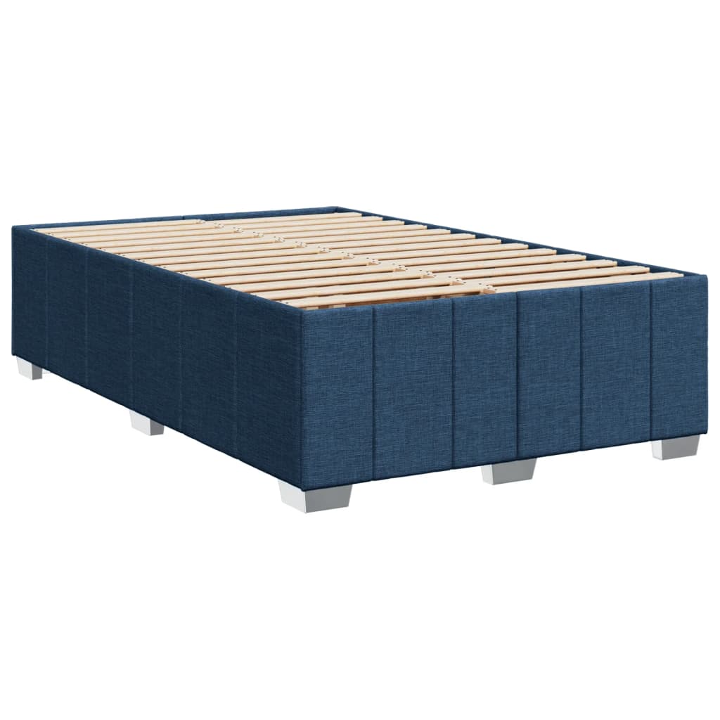 Boxspring met matras stof blauw 120x190 cm Bedden & bedframes | Creëer jouw Trendy Thuis | Gratis bezorgd & Retour | Trendy.nl