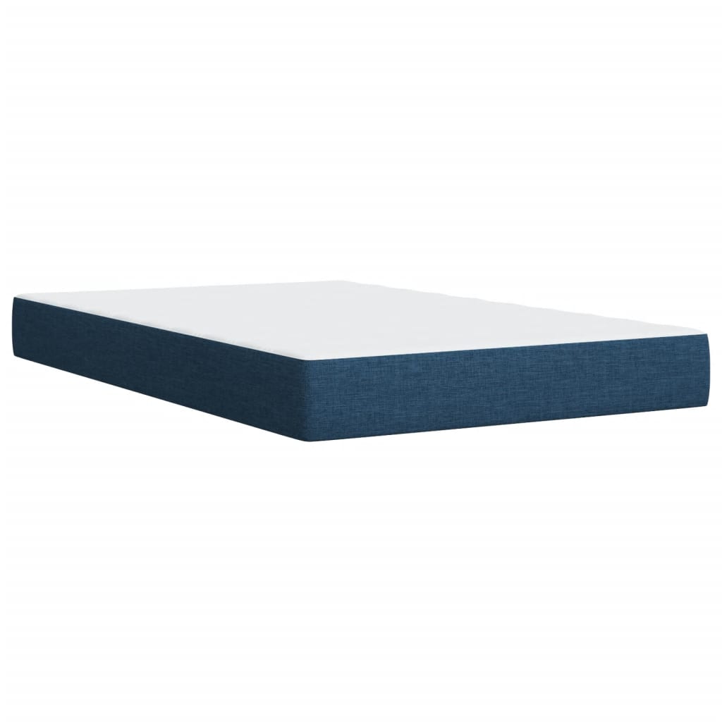 Boxspring met matras stof blauw 120x190 cm Bedden & bedframes | Creëer jouw Trendy Thuis | Gratis bezorgd & Retour | Trendy.nl