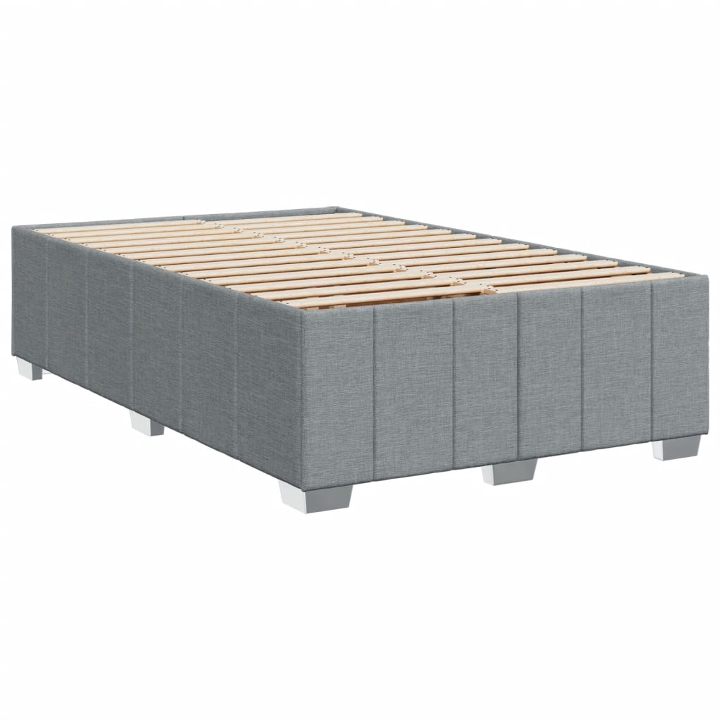 Boxspring met matras stof lichtgrijs 120x190 cm Bedden & bedframes | Creëer jouw Trendy Thuis | Gratis bezorgd & Retour | Trendy.nl