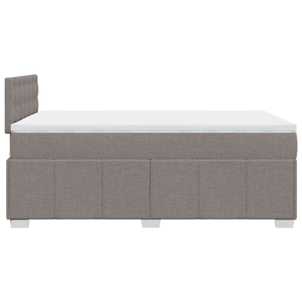 Boxspring met matras stof taupe 120x190 cm Bedden & bedframes | Creëer jouw Trendy Thuis | Gratis bezorgd & Retour | Trendy.nl