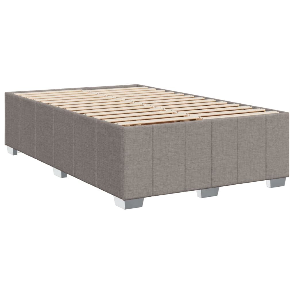 Boxspring met matras stof taupe 120x190 cm Bedden & bedframes | Creëer jouw Trendy Thuis | Gratis bezorgd & Retour | Trendy.nl