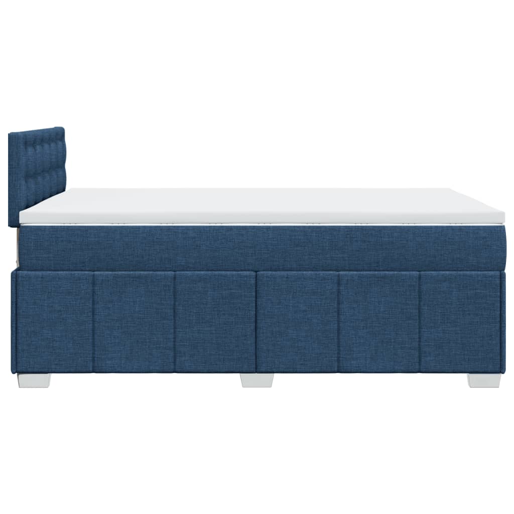 Boxspring met matras stof blauw 120x190 cm Bedden & bedframes | Creëer jouw Trendy Thuis | Gratis bezorgd & Retour | Trendy.nl