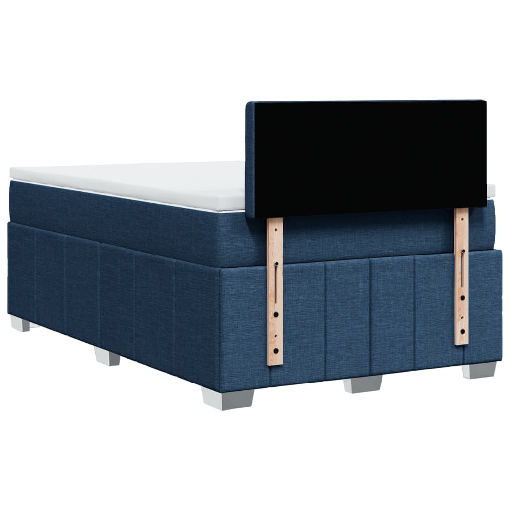 Boxspring met matras stof blauw 120x190 cm Bedden & bedframes | Creëer jouw Trendy Thuis | Gratis bezorgd & Retour | Trendy.nl