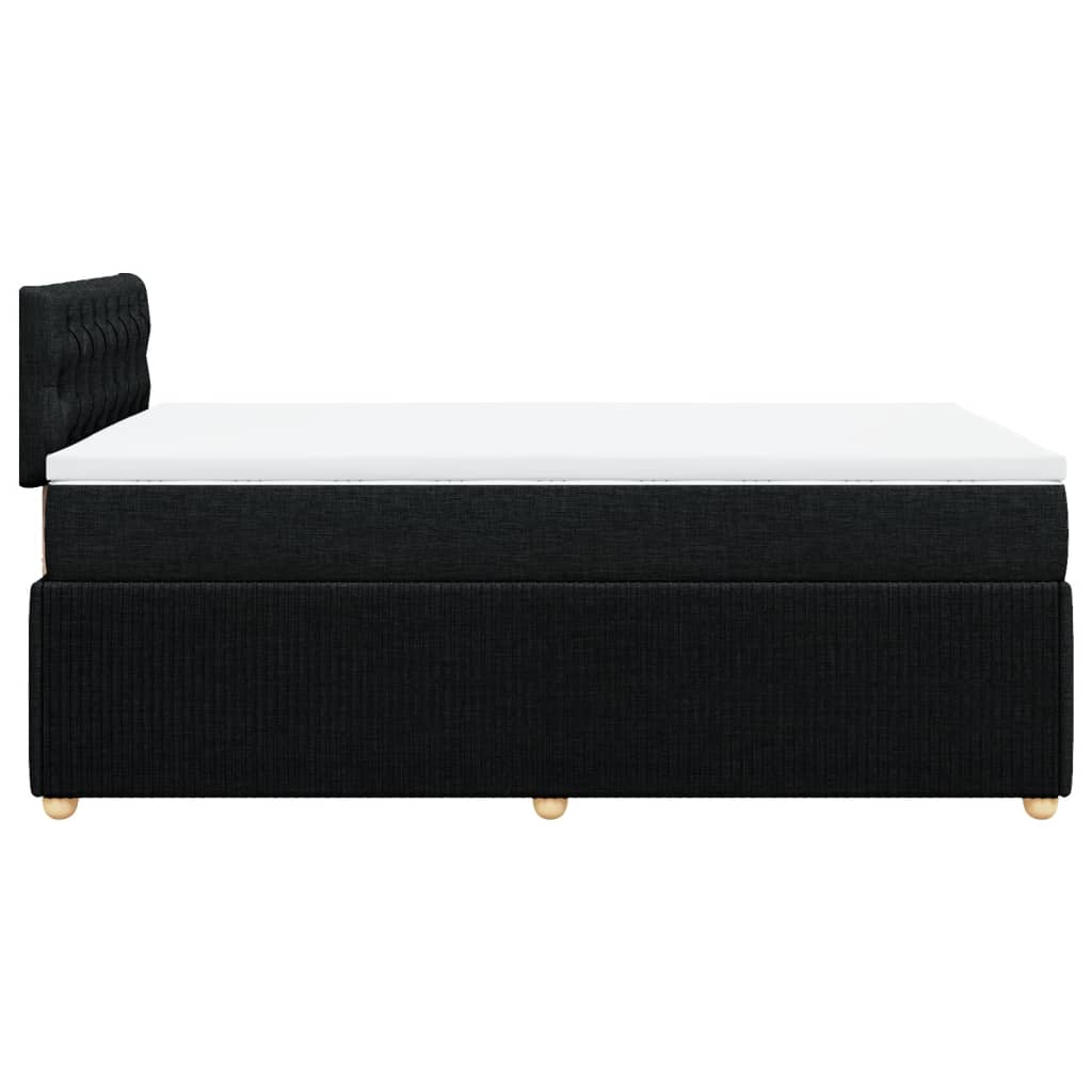 Boxspring met matras stof zwart 120x200 cm Bedden & bedframes | Creëer jouw Trendy Thuis | Gratis bezorgd & Retour | Trendy.nl